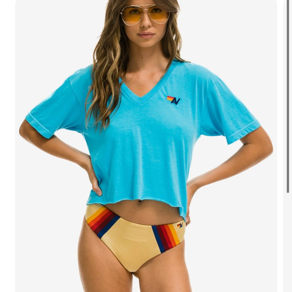 Aviator Nation blue tee